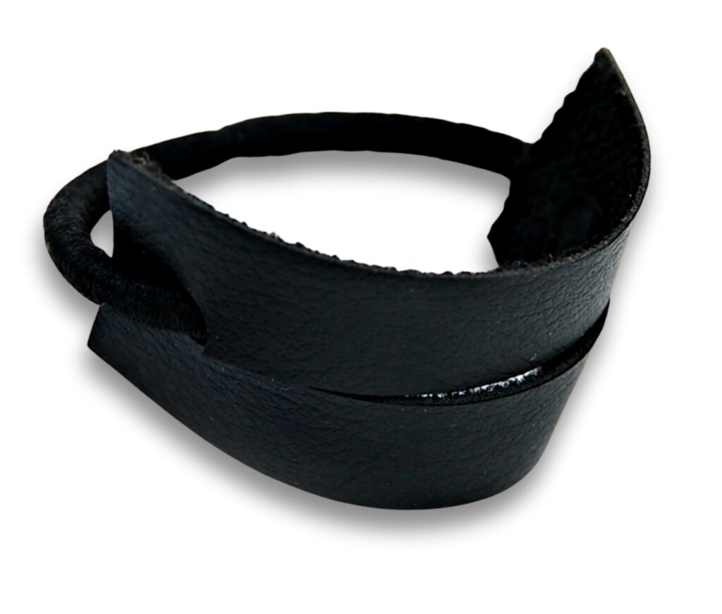 faux leather hair band