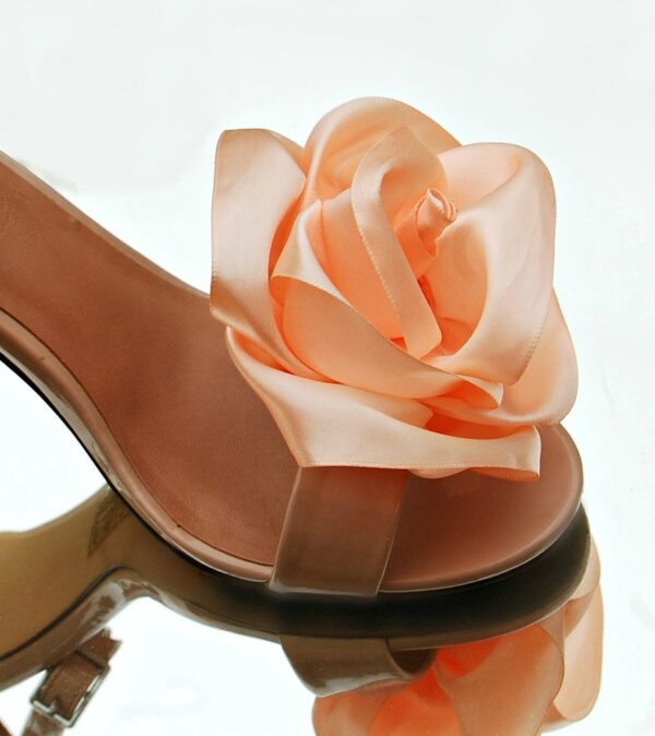 peach shoe clips