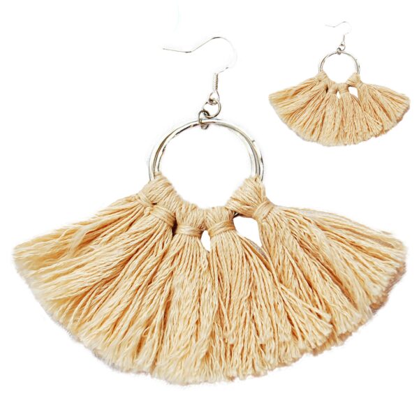 Multi tassel earrings