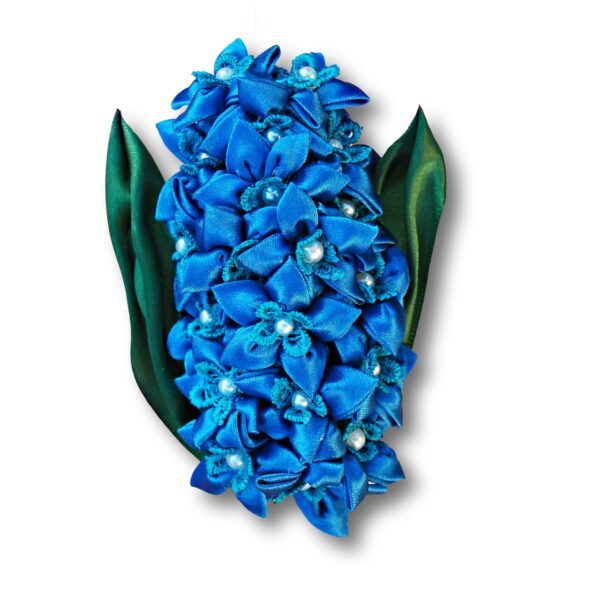 Hyacinth flower brooch