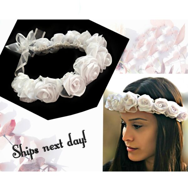 bridal flower crown