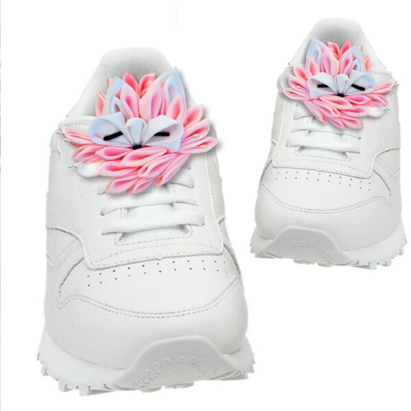 pink fox shoelace clips