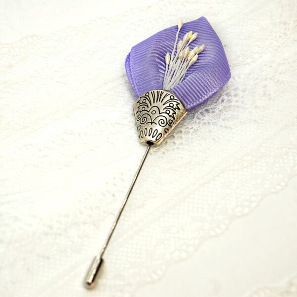 violet lapel pin