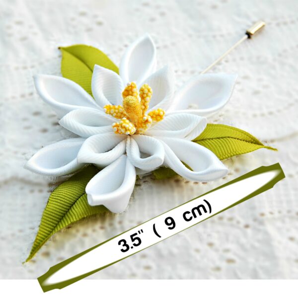 Austrian flower lapel pin