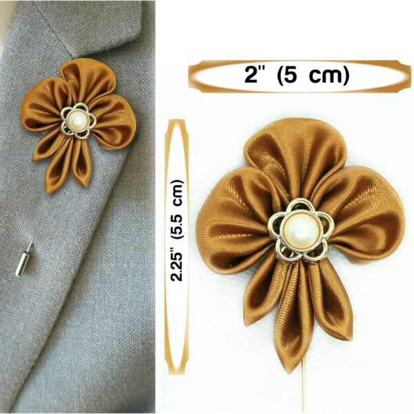 Men's Lapel Pin Flower dimensions