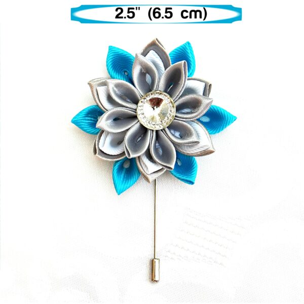 blue gray lapel pin dimensions