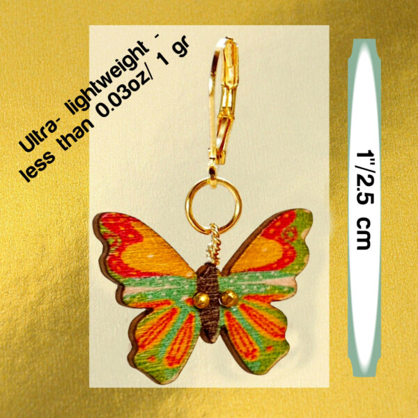 butterfly earrings dimensions