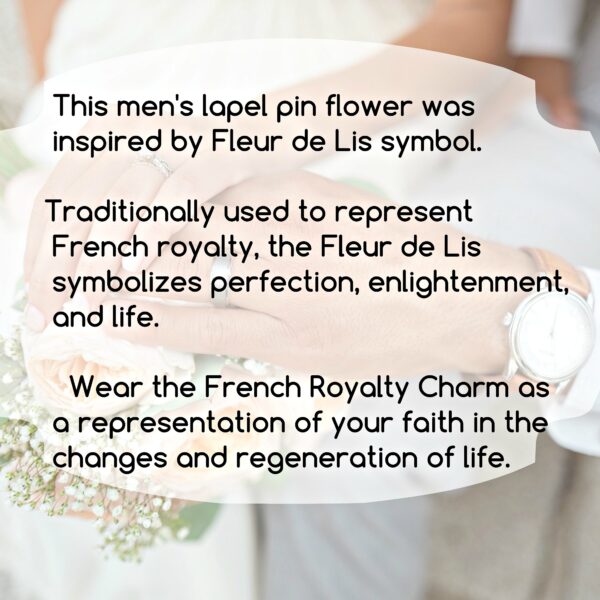 Fleur de Lis lapel pin symbol