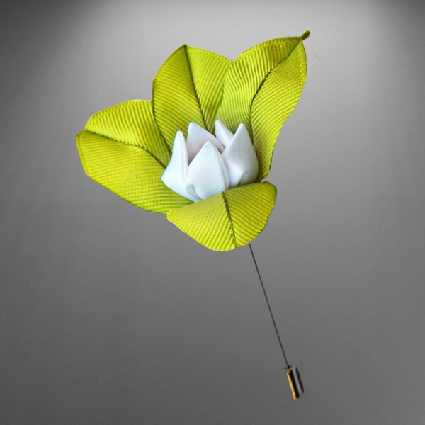 lily flower lapel pin