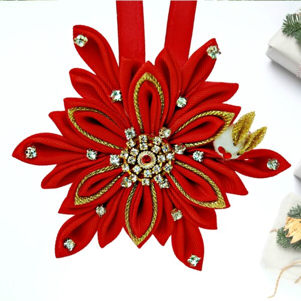 red Christmas tree ornament