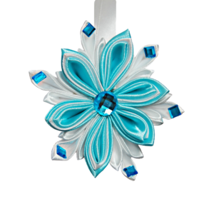 Snowflake Sparkling Christmas Tree Decoration, Frozen-inspired Blue Snowflake With Rhinestones, Christmas Gifts Idea