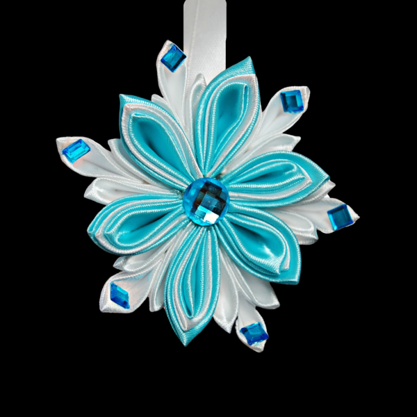 teal blue snowflake_tree_decoration