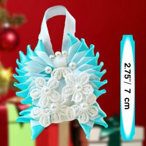 Angel tree ornament turquoise, Christmas angel tree decoration, Christmas in July gifts