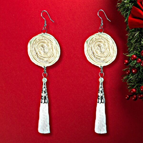 festive tassel earrings