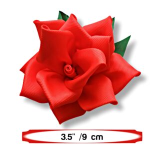 Red Rose Lapel Pin, Wedding men’s Boutonniere, Flower Lapel Pin, Groomsmen gift, Lapel Flower