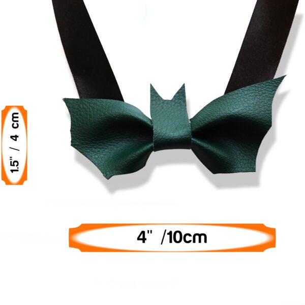 small green bat bow tie dimensions