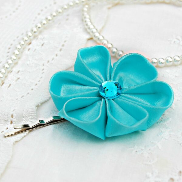 turquoise bobby pin