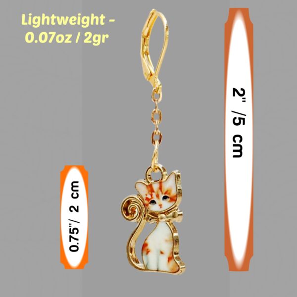 cats earring dimensions