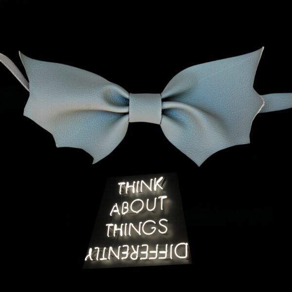 gothic bat bow tie