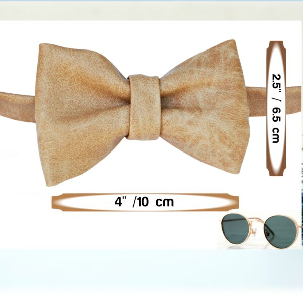 light brown pretied bowtie dimensions