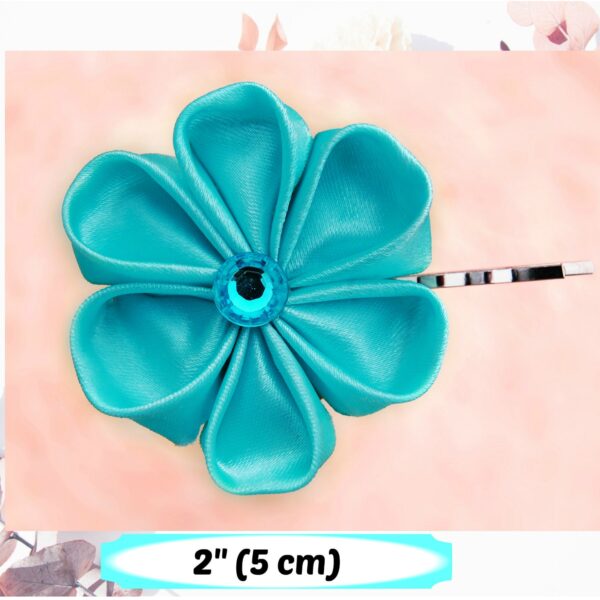 teal blue hair bobby pin size
