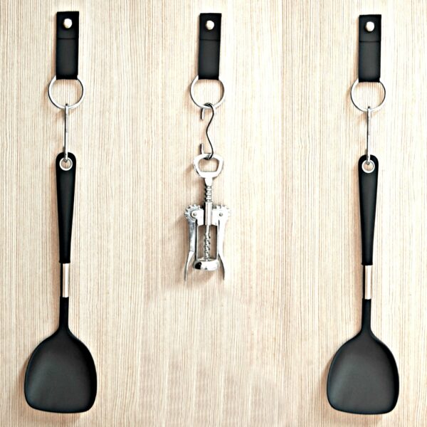 faux leather kitchen hook