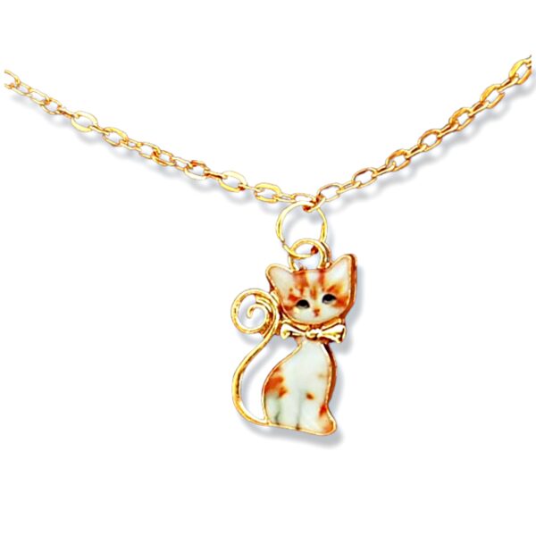 kitten charm necklace