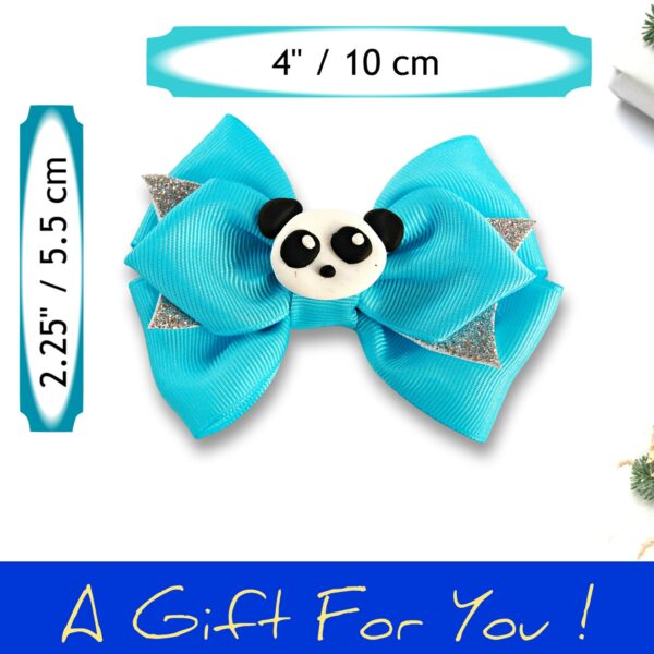 panda blue bow dimensions