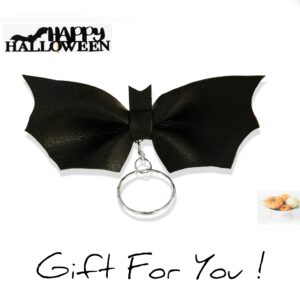 Bat Key Ring, Faux Leather Keychain, Bat Key Chain, Vampire, Gothic, Victorian