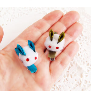 Mini hair clips Easter bunny baby girl’s hair clips, bunny hair clips, toddlers hair pins Easter gifts for girls idea,