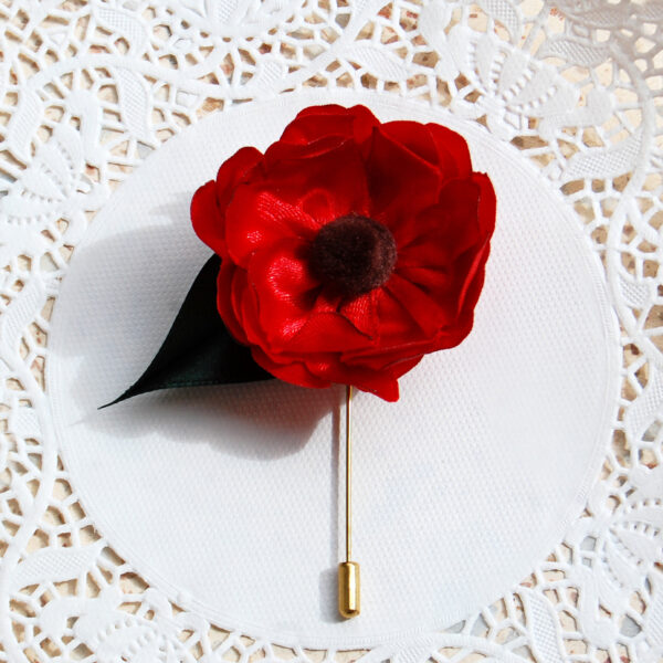 poppy lapel pin