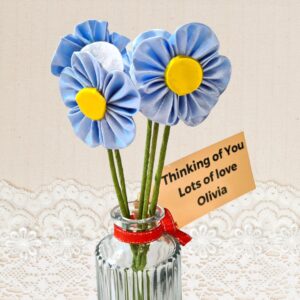 Personalised Birthday Gift For Mom, Friend, Grandma, Best Friend, Daisy Flowers Bouquet, Ready to Ship