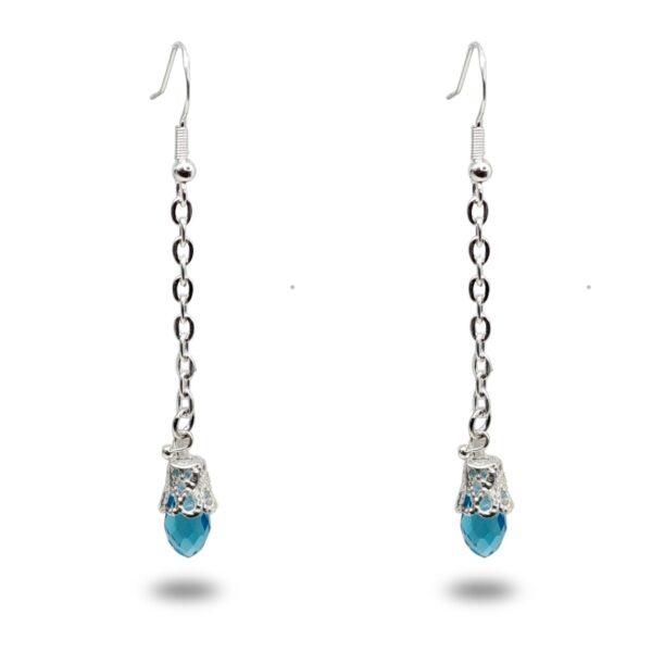 blue dangle earrings