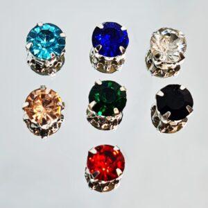 Magnetic Round Clear Crystal  Minimalist Stud Earrings, Sparkling Earrings No Piercing