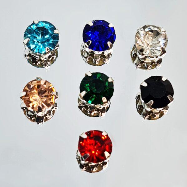 Crystal magnetic earrings 7 colors