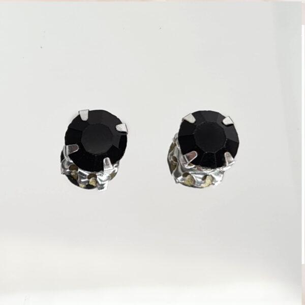 Black magnetic earrings