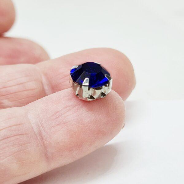 Royal blue small magnetic earrings